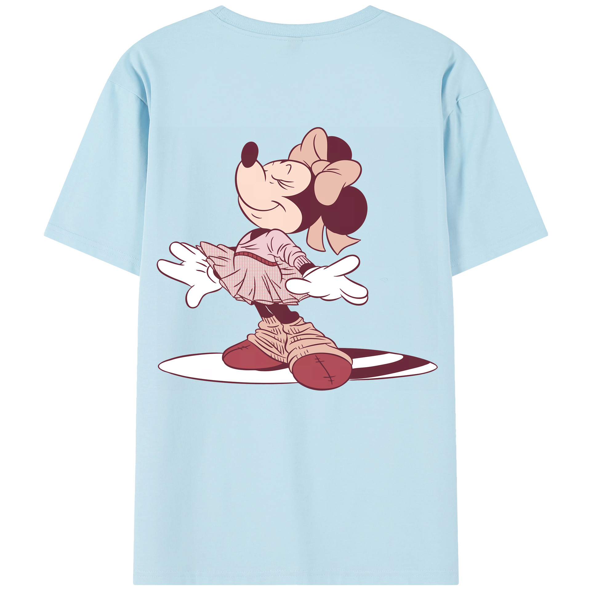 （画像用） ミッキーマウス Mickey Mouse 綿100％半袖Tシャツ（背面プリント）
